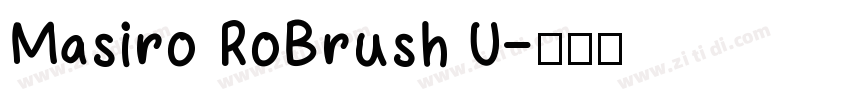 Masiro RoBrush U字体转换